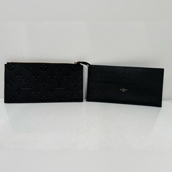 Louis  Vuitton Black Monogram Empreinte Felicie Inserts Black Very Good Conditio - Picture 1 of 8